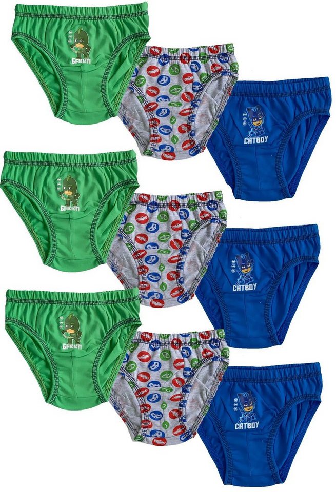 PJ Masks Slip 9x PJ MASK Jungen Unterhosen Slips Schlüpfer Pyjamahelden 110 116 128 von PJ Masks