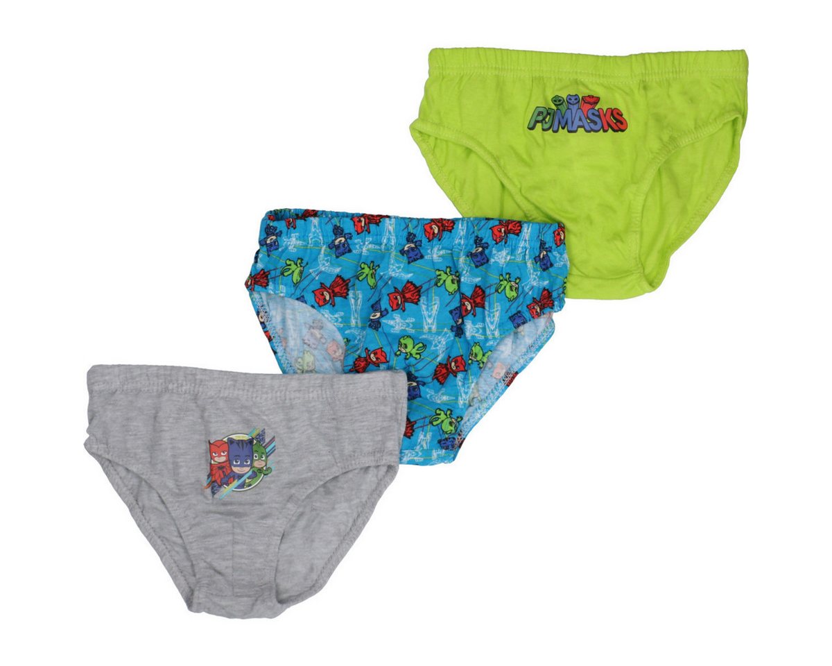 PJ Masks Slip Superheld Unisex Kinder (3-St) Schlüpfer, Höschen, Unterhose, Unterwäsche, Baumwollslip von PJ Masks