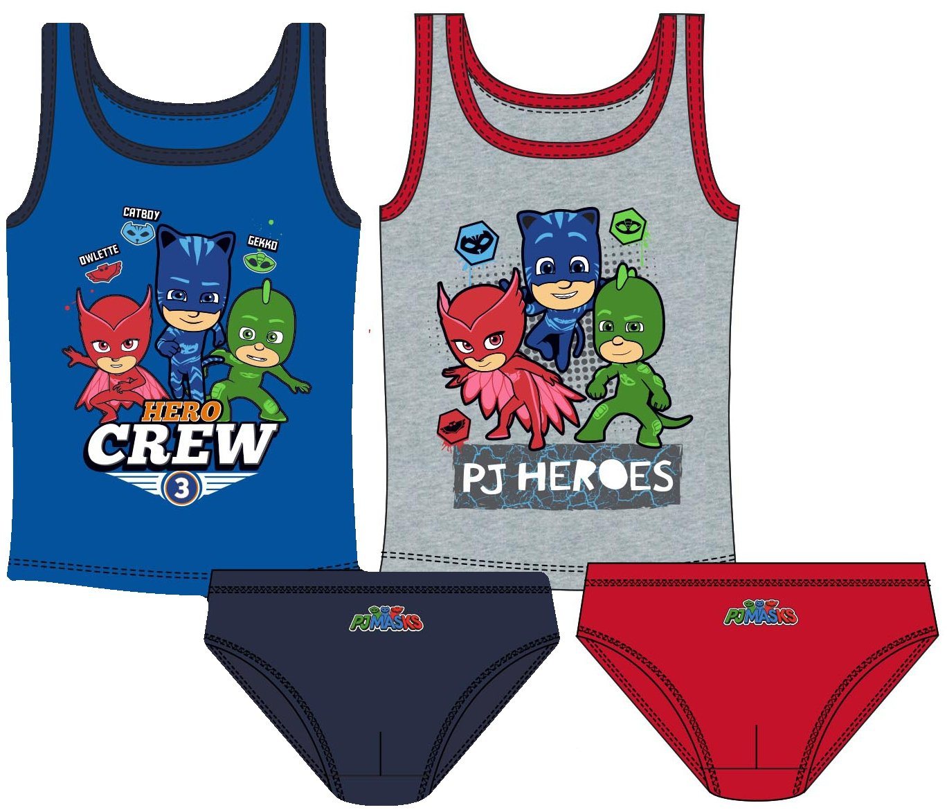 PJ Masks Unterhemd PJ MASK Unterhemdenset Unterwäsche für Jungen von PJ Masks