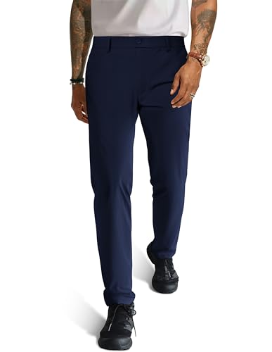 PJ PAUL JONES Anzughose Herren Chino Hose Leichte Golf Hose Stretch Anzughose Dunkelblau M von PJ PAUL JONES