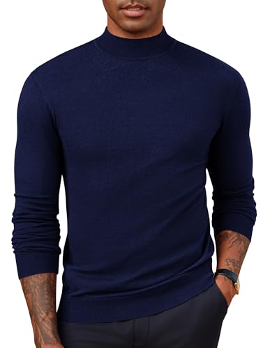 PJ PAUL JONES Herren Pullover Fenstrick Rollkragenpullover Slim Fit Basic Strickpullover Unterziehrolli Dunkelblau M PJ PAUL JONES Herren Pullover Fenstrick Rollkragenpullover Slim Fit Basic Strickpullover Unterziehrolli Dunkelblau M von PJ PAUL JONES