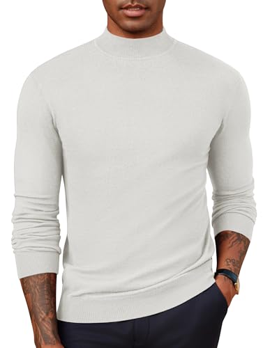 PJ PAUL JONES Herren Pullover Fenstrick Rollkragenpullover Slim Fit Basic Strickpullover Unterziehrolli Weiß L PJ PAUL JONES Herren Pullover Fenstrick Rollkragenpullover Slim Fit Basic Strickpullover Unterziehrolli Weiß L von PJ PAUL JONES