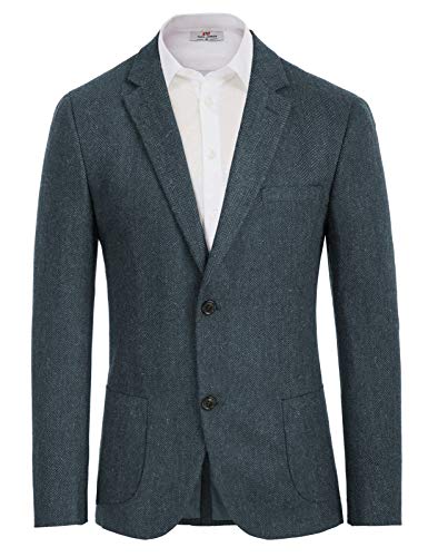 PJ PAUL JONES Herren Regular Fit British Blazer Modern Freizeit Jackett für Hochzeit Business (Dunkelblau, XL) von PJ PAUL JONES