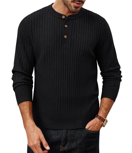 PJ PAUL JONES Pullover Herren Langarm Leichter Klassischer Cable Rundhalsausschnitt Sickpullover Schwarz M PJ PAUL JONES Pullover Herren Langarm Leichter Klassischer Cable Rundhalsausschnitt Sickpullover Schwarz M von PJ PAUL JONES