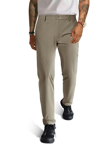 PJ PAUL JONES Stoffhose Herren Golfhose Herren Leichte Herrenhosen mit Gummibund Chino Hose Khaki XXL von PJ PAUL JONES