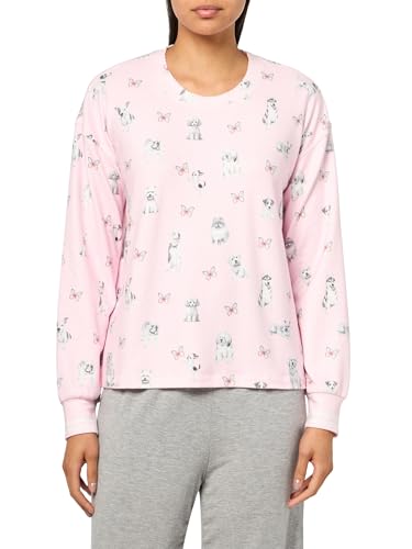 PJ Salvage Damen Butterfly Grove Langarm, Rosa getönt, Klein von PJ Salvage