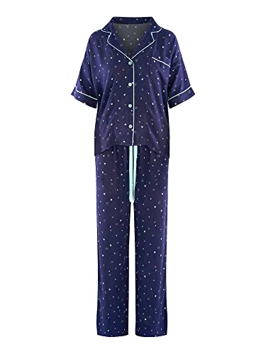 PJ Salvage Damen Pyjama Midnight Sky - Nachtblau - Größe M von PJ Salvage