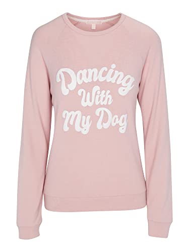 PJ Salvage Damen Pyjamaoberteil Let's Dance - pink - Größe XS von PJ Salvage