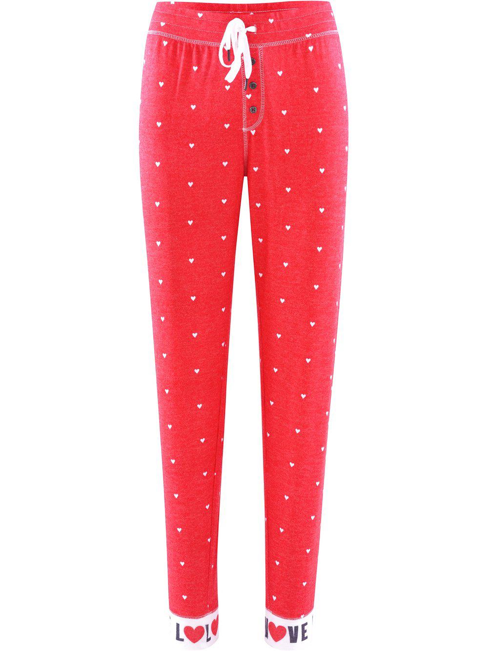 PJ Salvage Pyjamahose Damen gemustert, rot von PJ Salvage