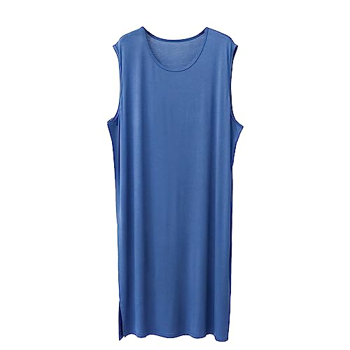 Nachthemd Für Herren Ärmelloses Nachthemd Soft Loose Nachtwäsche Leichte Nachtwäsche Bequemes Henley Schlafshirt L-3XL,Blau,3XL Nachthemd Für Herren Ärmelloses Nachthemd Soft Loose Nachtwäsche Leichte Nachtwäsche Bequemes Henley Schlafshirt L-3XL,Blau,3XL von PJFCS