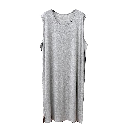 Nachthemd Für Herren Ärmelloses Nachthemd Soft Loose Nachtwäsche Leichte Nachtwäsche Bequemes Henley Schlafshirt L-3XL,Grau,L Nachthemd Für Herren Ärmelloses Nachthemd Soft Loose Nachtwäsche Leichte Nachtwäsche Bequemes Henley Schlafshirt L-3XL,Grau,L von PJFCS