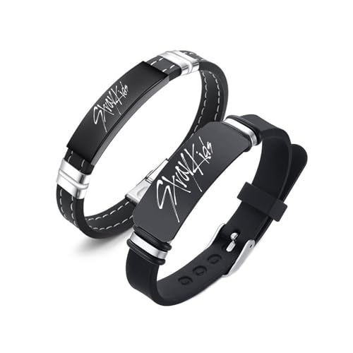 Stray Kids Armband 2er Set – Stray Kids Fanartikel Kpop Merch Silikonarmband verstellbar für Fans, Jungen & Mädchen Stray Kids Armband 2er Set – Stray Kids Fanartikel Kpop Merch Silikonarmband verstellbar für Fans, Jungen & Mädchen von PJSTUG
