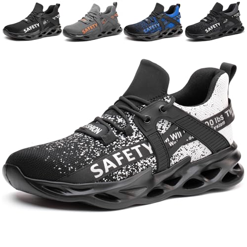 PJZHJI Arbeitsschuhe Herren Leicht Sicherheitsschuhe Sportlich Stahlkappenschuhe Atmungsaktiv Arbeitsschutzschuhe Schutzschuhe mit Stahlkappen 696 Weiß 40 PJZHJI Arbeitsschuhe Herren Leicht Sicherheitsschuhe Sportlich Stahlkappenschuhe Atmungsaktiv Arbeitsschutzschuhe Schutzschuhe mit Stahlkappen 696 Weiß 40 von PJZHJI