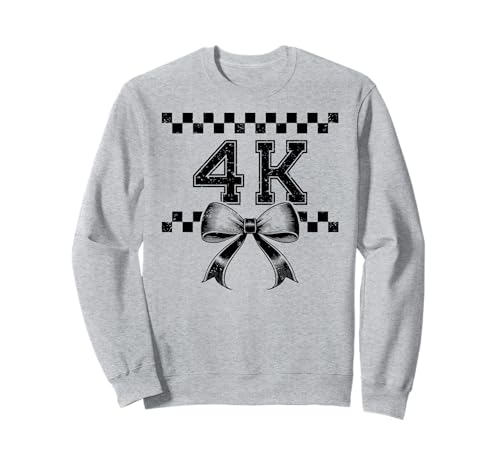 Coquette Bow 4K Teacher Team Damen Preppy Kid Girly Girl PK4 Sweatshirt von PK4 Team 4K Teacher Women PreK4 Pre Kindergarten 4