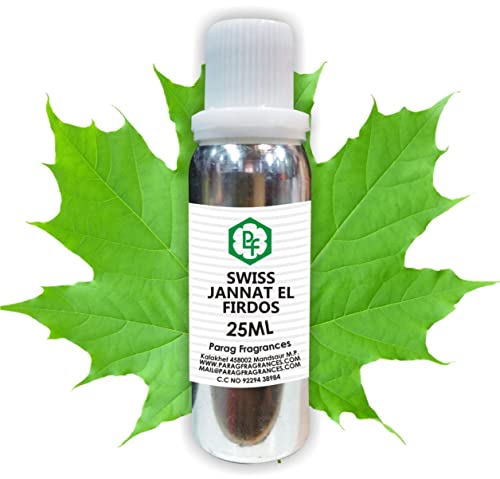 Parag Fragrances JANNAT AL FIRDAUS 25 ML Real and Long Lasting Attar, 0% Alcohol,Best Attar For Man von PKD