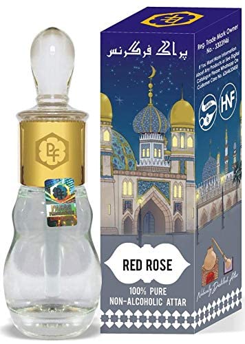 Parag Fragrances Red Rose 25ml Attar/Itra/Natural Fragrance Oil/Perfume Oil (Arabian Series) 0% Alcohol, Long Lasting & Naturally Distilled Attars von PKD