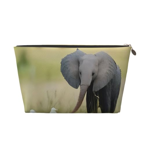Baby Kulturbeutel mit Elefanten-Aufdruck, Reise-Make-up-Aufbewahrungstasche, Kosmetiktaschen, PU-Leder, wasserdicht, leicht, Make-up-Tasche, Organizer für Mädchen, Frauen und Männer, Größe 3D Baby Kulturbeutel mit Elefanten-Aufdruck, Reise-Make-up-Aufbewahrungstasche, Kosmetiktaschen, PU-Leder, wasserdicht, leicht, Make-up-Tasche, Organizer für Mädchen, Frauen und Männer, Größe 3D von PKTTECRFPK
