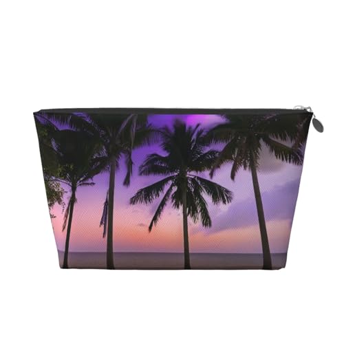 Jamaica Kulturbeutel mit Strandaufdruck, Reise-Make-up-Aufbewahrungstasche, Kosmetiktaschen, PU-Leder, wasserdicht, leicht, Make-up-Tasche, Organizer für Mädchen, Frauen und Männer, silber Jamaica Kulturbeutel mit Strandaufdruck, Reise-Make-up-Aufbewahrungstasche, Kosmetiktaschen, PU-Leder, wasserdicht, leicht, Make-up-Tasche, Organizer für Mädchen, Frauen und Männer, silber von PKTTECRFPK
