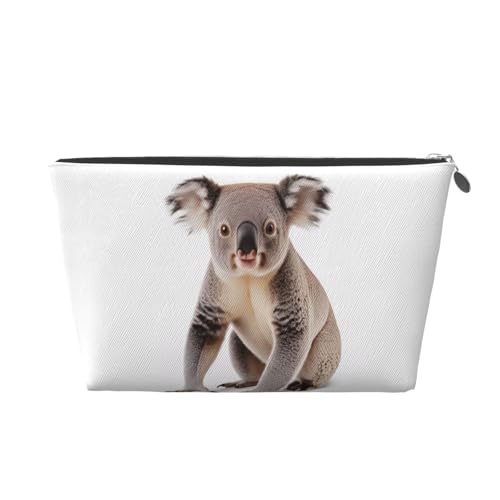 Kulturbeutel mit Koala-Druck, Reise-Make-up-Aufbewahrungstasche, Kosmetiktasche, PU-Leder, wasserdicht, leicht, Make-up-Tasche, Organizer für Mädchen, Frauen und Männer, silber, Einheitsgröße Kulturbeutel mit Koala-Druck, Reise-Make-up-Aufbewahrungstasche, Kosmetiktasche, PU-Leder, wasserdicht, leicht, Make-up-Tasche, Organizer für Mädchen, Frauen und Männer, silber, Einheitsgröße von PKTTECRFPK