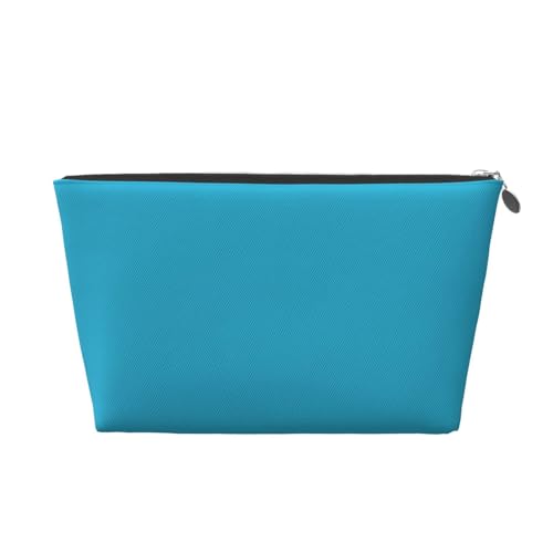 Kulturbeutel mit Meerescyan-Druck, Reise-Make-up-Aufbewahrungstasche, Kosmetiktasche, PU-Leder, wasserdicht, leicht, Make-up-Tasche, Organizer für Mädchen, Frauen und Männer, silber, Einheitsgröße Kulturbeutel mit Meerescyan-Druck, Reise-Make-up-Aufbewahrungstasche, Kosmetiktasche, PU-Leder, wasserdicht, leicht, Make-up-Tasche, Organizer für Mädchen, Frauen und Männer, silber, Einheitsgröße von PKTTECRFPK