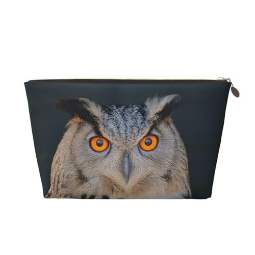 Kulturbeutel mit blauem Eulen-Druck, Reise-Make-up-Aufbewahrungstasche, Kosmetiktasche, PU-Leder, wasserdicht, leicht, Make-up-Tasche, Organizer für Mädchen, Frauen und Männer, Größe 3D, Einheitsgröße Kulturbeutel mit blauem Eulen-Druck, Reise-Make-up-Aufbewahrungstasche, Kosmetiktasche, PU-Leder, wasserdicht, leicht, Make-up-Tasche, Organizer für Mädchen, Frauen und Männer, Größe 3D, Einheitsgröße von PKTTECRFPK