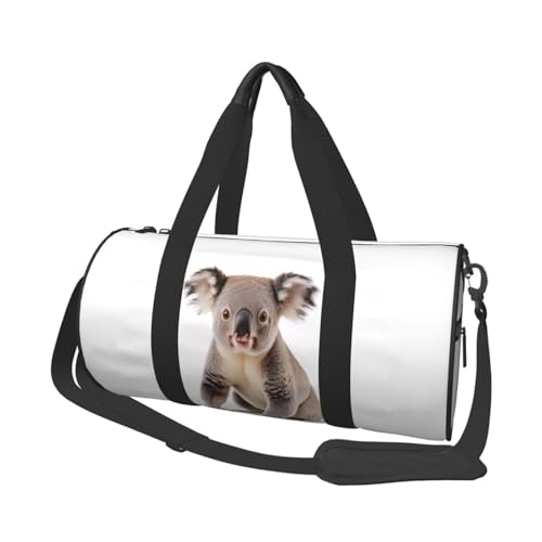 Loon Nature Sporttasche mit Vogel-Aufdruck, 25 l, runde Reisetasche für Damen und Herren, für Fitnessstudio, Wandern, Yoga, Schwimmen, 45 x 23 x 23 cm, Koala, Einheitsgröße, Reisetasche Loon Nature Sporttasche mit Vogel-Aufdruck, 25 l, runde Reisetasche für Damen und Herren, für Fitnessstudio, Wandern, Yoga, Schwimmen, 45 x 23 x 23 cm, Koala, Einheitsgröße, Reisetasche von PKTTECRFPK