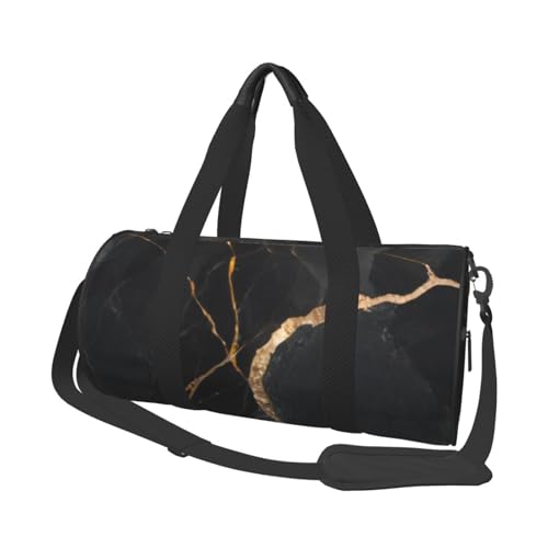 Sporttasche, Motiv: Pferde, Laufen, Kunstdruck, 25 l, runde Reisetasche für Damen und Herren, für Fitnessstudio, Wandern, Yoga, Schwimmen, 45 x 23 x 23 cm, Marmorstruktur, Einheitsgröße, Reisetasche Sporttasche, Motiv: Pferde, Laufen, Kunstdruck, 25 l, runde Reisetasche für Damen und Herren, für Fitnessstudio, Wandern, Yoga, Schwimmen, 45 x 23 x 23 cm, Marmorstruktur, Einheitsgröße, Reisetasche von PKTTECRFPK