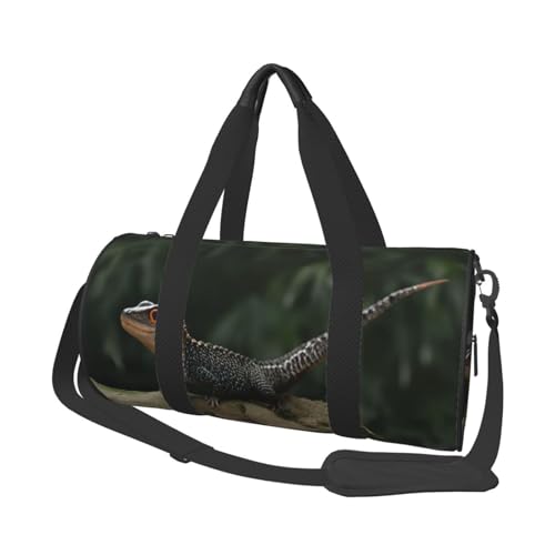 Sporttasche mit Dinosaurier-Aufdruck, 25 l, runde Reisetasche für Damen und Herren, für Fitnessstudio, Wandern, Yoga, Schwimmen, 45 x 23 x 23 cm, Dinosaurier, Einheitsgröße, Reisetasche Sporttasche mit Dinosaurier-Aufdruck, 25 l, runde Reisetasche für Damen und Herren, für Fitnessstudio, Wandern, Yoga, Schwimmen, 45 x 23 x 23 cm, Dinosaurier, Einheitsgröße, Reisetasche von PKTTECRFPK