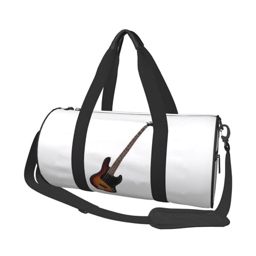 Sporttasche mit Schweine-Aufdruck, 25 l, rund, für Damen und Herren, für Fitnessstudio, Wandern, Yoga, Schwimmen, 45 x 23 x 23 cm, gitarre, Einheitsgröße, Reisetasche Sporttasche mit Schweine-Aufdruck, 25 l, rund, für Damen und Herren, für Fitnessstudio, Wandern, Yoga, Schwimmen, 45 x 23 x 23 cm, gitarre, Einheitsgröße, Reisetasche von PKTTECRFPK