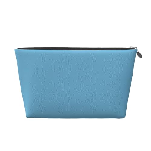 Stream Stone Kulturbeutel mit blauem Aufdruck – Reise-Make-up-Aufbewahrungstasche, Kosmetiktaschen, PU-Leder, wasserdicht, leicht, Make-up-Tasche, Organizer für Mädchen, Frauen und Männer, silber Stream Stone Kulturbeutel mit blauem Aufdruck – Reise-Make-up-Aufbewahrungstasche, Kosmetiktaschen, PU-Leder, wasserdicht, leicht, Make-up-Tasche, Organizer für Mädchen, Frauen und Männer, silber von PKTTECRFPK