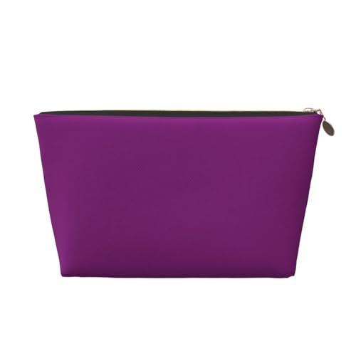 Wei Kulturbeutel mit violettem Aufdruck, Reise-Make-up-Aufbewahrungstasche, Kosmetiktaschen, PU-Leder, wasserdicht, leicht, Make-up-Tasche, Organizer für Mädchen, Frauen und Männer, Größe 3D Wei Kulturbeutel mit violettem Aufdruck, Reise-Make-up-Aufbewahrungstasche, Kosmetiktaschen, PU-Leder, wasserdicht, leicht, Make-up-Tasche, Organizer für Mädchen, Frauen und Männer, Größe 3D von PKTTECRFPK