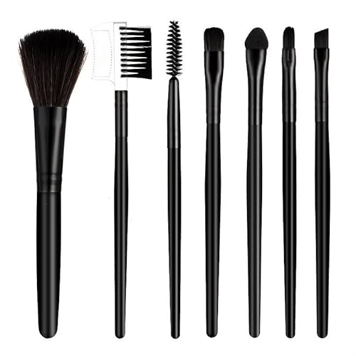 7 Stück Make-up-Pinsel-Set, tragbar, weiches Haar, Lidschatten, Augenbrauen, Rouge, Make-up-Pinsel, Geschenk für Frauen, Ehefrau, Mädchen von PLABBDPL