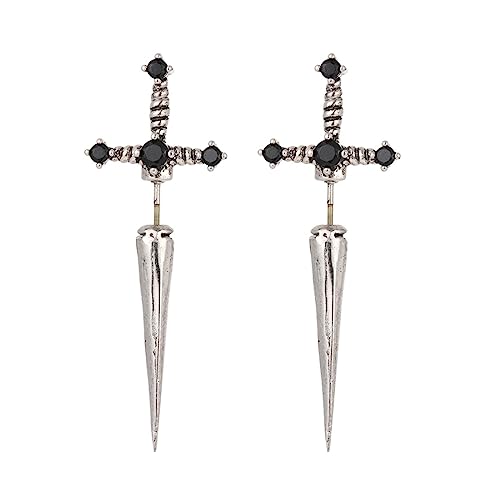 PLABBDPL 1 Paar Ohrringe für Damen Dolch-Ohrringe Gothic vintage Ohrringe für Männer und Frauen von PLABBDPL