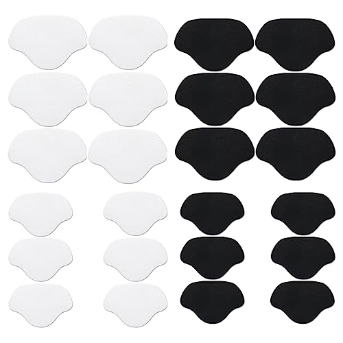 PLABBDPL 12 Paar Schuh Reparatur Patch, Selbstklebend Schuh Ferse Patch, Fersen Reparatur Patch, Selbstklebender Fersen Reparatur Patch von Schuh-Loch Fersenschutz für Meisten Schuharten (2 Größen) von PLABBDPL