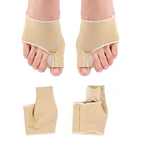 PLABBDPL 2 Stück Hallux Valgus Korrektur,Hallux Valgus Zehenspreizer mit Ballenschutz, Hallux Valgus Korrektur Bandage Socken Bunion Corrector für Damen und Herren von PLABBDPL