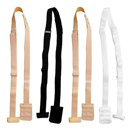 PLABBDPL 4Pcs Verstellbarer BH Extender BH-Träger Konverter 2 Haken für Damen Lady Backless Dress von PLABBDPL