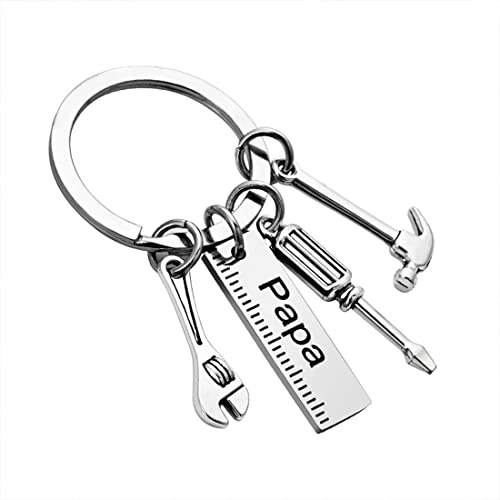 PLABBDPL Schlüsselanhänger für Papa, Vater Geburtstagsgeschenk, Vatertagsgeschenk Schlüsselanhänger, Papa Schlüsselanhänger für Männer von PLABBDPL