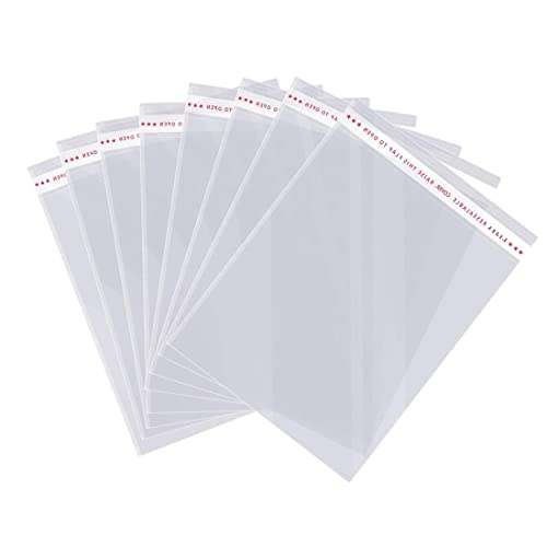 Zellophantüten 60 PCS, Wiederverwendbare Selbstklebend Zellophantüten, 18 x 24 + 4 cm, Stark Genug Und Nicht Leicht Zu Brechen von PLABBDPL