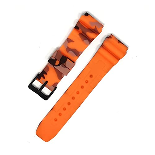 PLACKE Gummi-Ersatzuhr-Armband for Casio Fit for Huawei Fit for Samsung Fit for Tarnung 22mm Männer Frauen Sport Wasserdichte Silikon-Uhr-Band-Band (Color : 1, Size : 22MM) von PLACKE