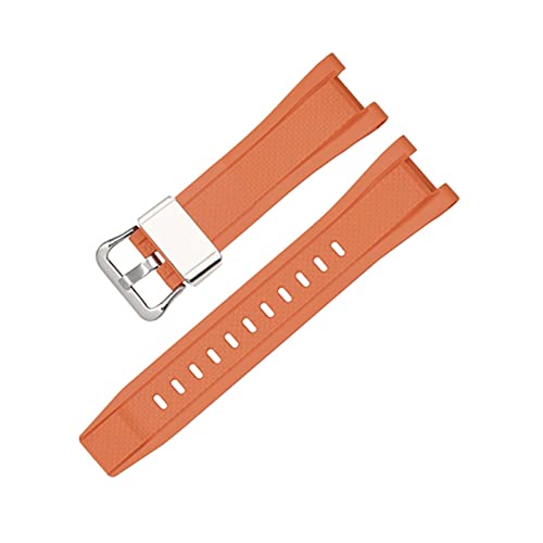 PLACKE Gummibänder GST-W300/GST-S110/S100G/GST-W110/W100G Camouflage Armband Sport Watchband Accessoires geeignet for Casio Fit for G-Shock (Color : Orange S) von PLACKE