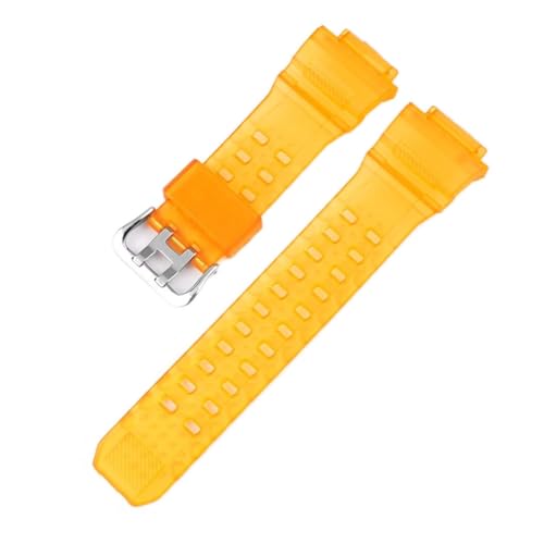 PLACKE Gurt GW-9400 Rubber Watch Band Ersatz Männer Harz Silikon Sport wasserdichtes Handgelenk Armband Accessoires for Casio fit for G-Schock (Color : Orange, Size : Gw-9400) von PLACKE