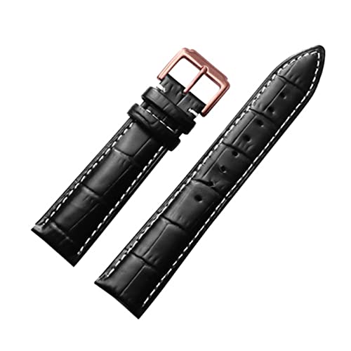 PLACKE Lederarmband, Stunden-Armband, 16, 18, 19, 20, 21, 22 mm, inklusive Geschenkbox, 21 mm, Kunstharz, Achat von PLACKE