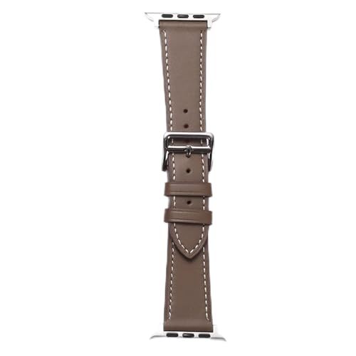 PLACKE Lederschleife Armband Gürtelbanduhr 6 SE 5 4 42mm 38mm 44mm 40mm Strap Fit for iWatch 6 5 4 Uhrenband (Color : Smokey Mauve, Size : 38 or 41MM) von PLACKE