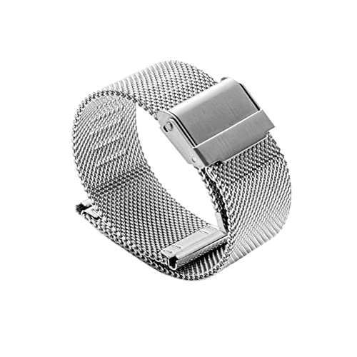 PLACKE Milanes Loop Watch Armband 18mm 20mm Uhrenband for Platz for Dw Fit for Daniel Wellington Edelstahlband 12 mm 14mm 16mm 16 mm 22 mm Breite (Color : Silver, Size : 14mm) von PLACKE