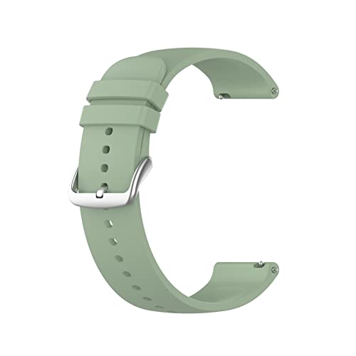PLACKE Mode-feste Farbarmband for Huawei-Uhr 3 Watch3 GT2 GT 2. Pro GT 2E Smartwatch-Zubehör-langlebiger Silikon-Armband (Color : Green silver Button, Size : GT2 Pro) von PLACKE