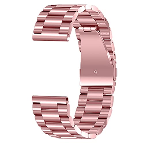 PLACKE Edelstahl Armband Fit for Samsung Fit for DW Uhren 16mm 18mm 20mm 22mm 24mm Männer Frauen Uhrenarmband Metallband Handgelenk Armband Silber (Color : 5, Size : 22mm) von PLACKE