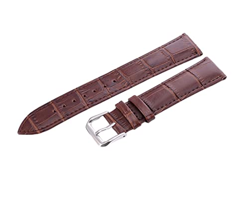 PLACKE Schwarze Lederband fit for fossile Frauen Sportcharter Hr. Fit for Gen 3 4Q Venture Hr. Mode Dauerhafter Tropfen Widerstand Watch Strap Braun (Color : 4, Size : Gen3 Q Venture) von PLACKE