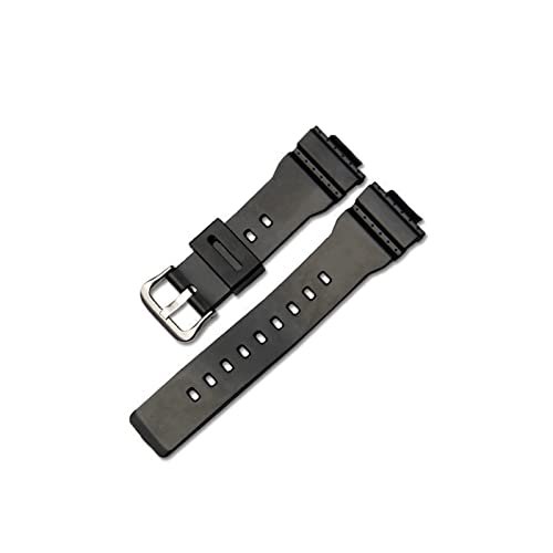 PLACKE Sport-Silikon-Ersatzuhr-Band-Fit for Casio Baby-G BA-110 120 111 112 Premium-elastische Gummi-Schleife Armband-Zubehör (Color : Black) von PLACKE