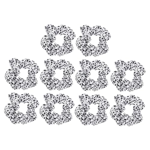 PLAFOPE 10stücke Haargummis Im Kuhmuster Elastische Ponytail Für Mädchen Haaraccessoire Für Schule Partys Und von PLAFOPE