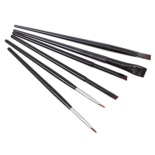 PLAFOPE Make-up-pinsel-set 6-teilig Kreativer Dual-use-eyeliner-augenbrauenpinsel Feine Spitze Flacher Pinsel Schräger Pinsel für Das Schminken Zu Hause von PLAFOPE